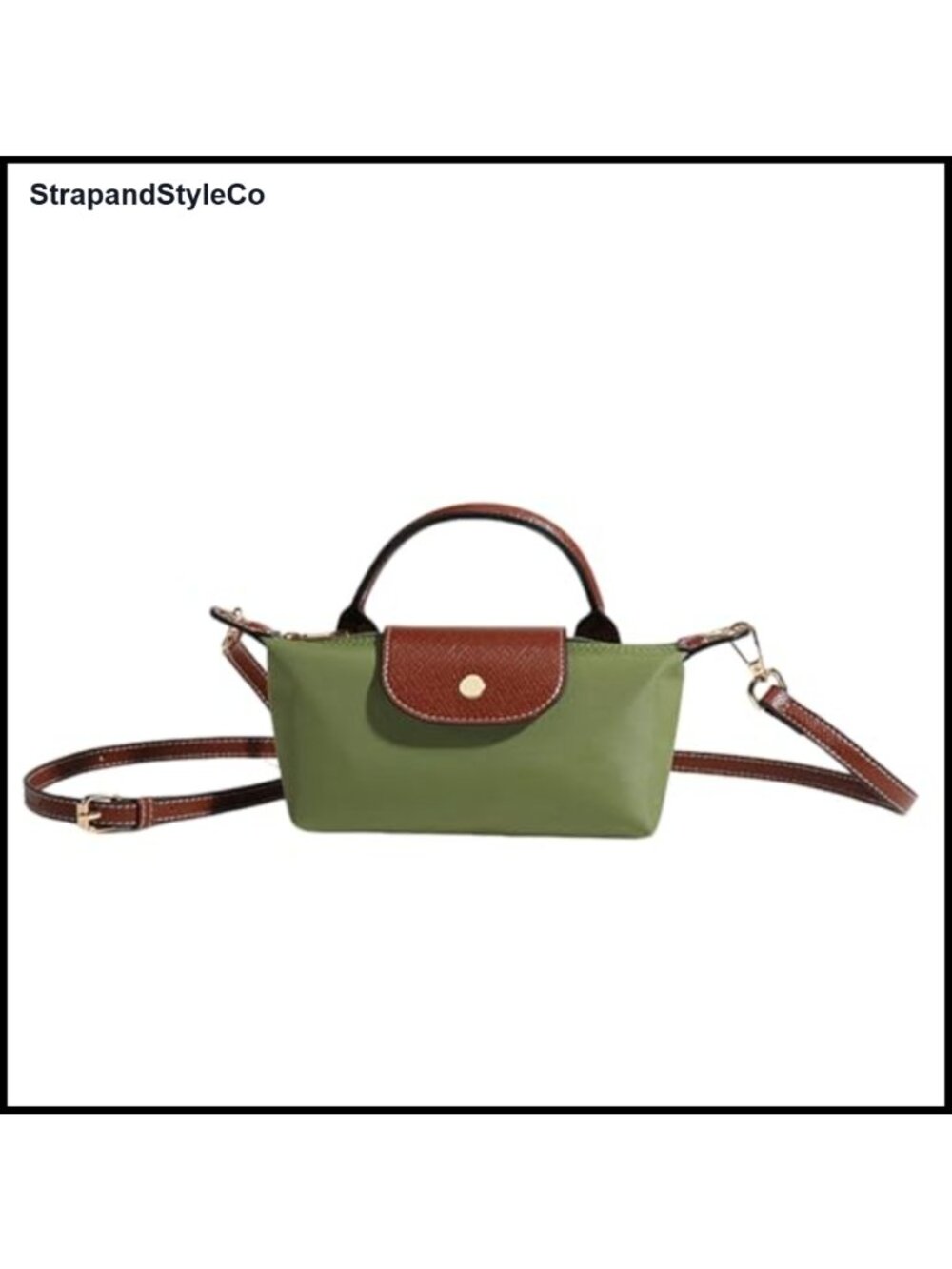 Quilted Nylon Mini Crossbody Bag Adjustable Strap Small Purse